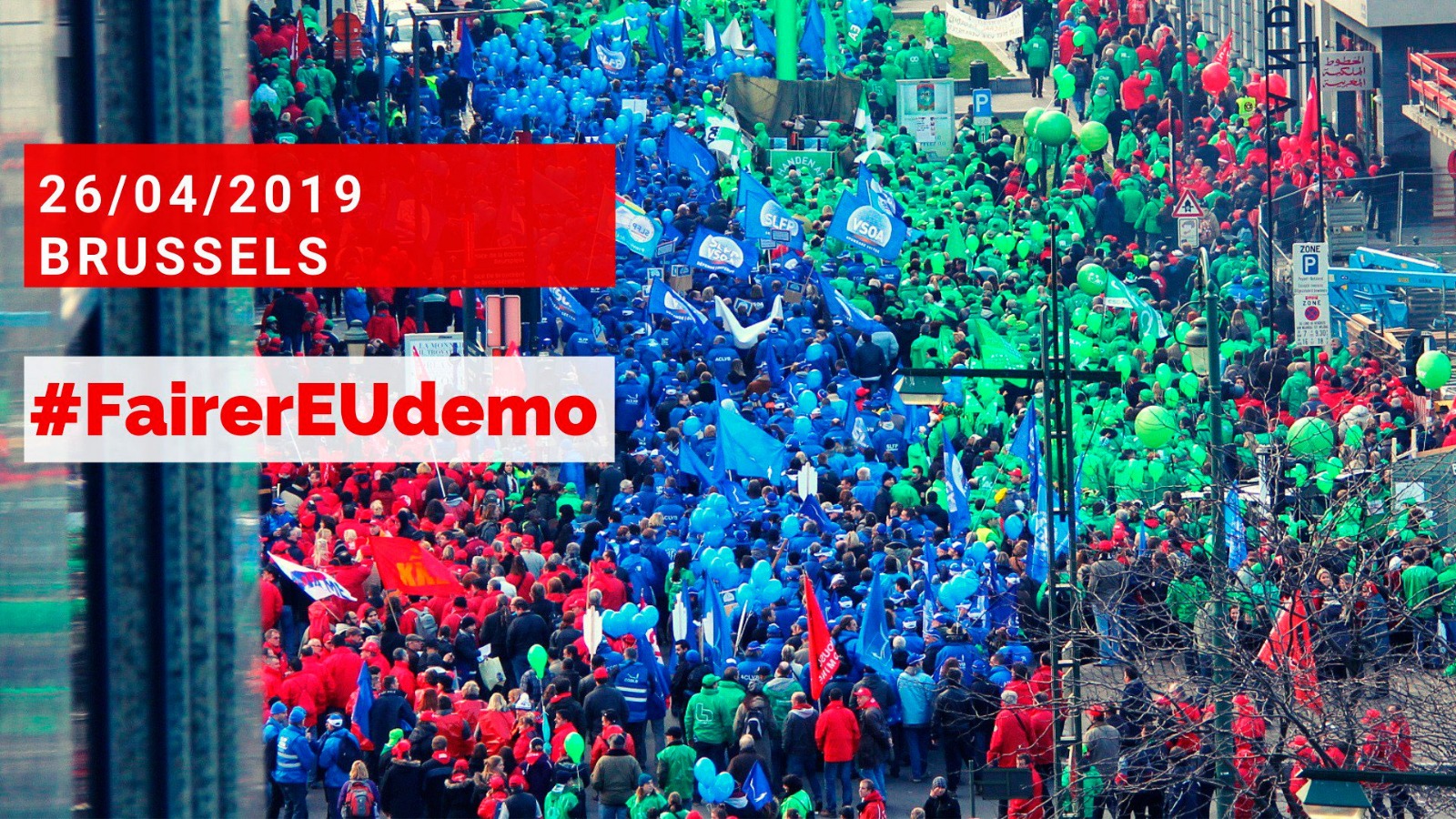 Marcha sindical para “una Europa más justa para los trabajadores”